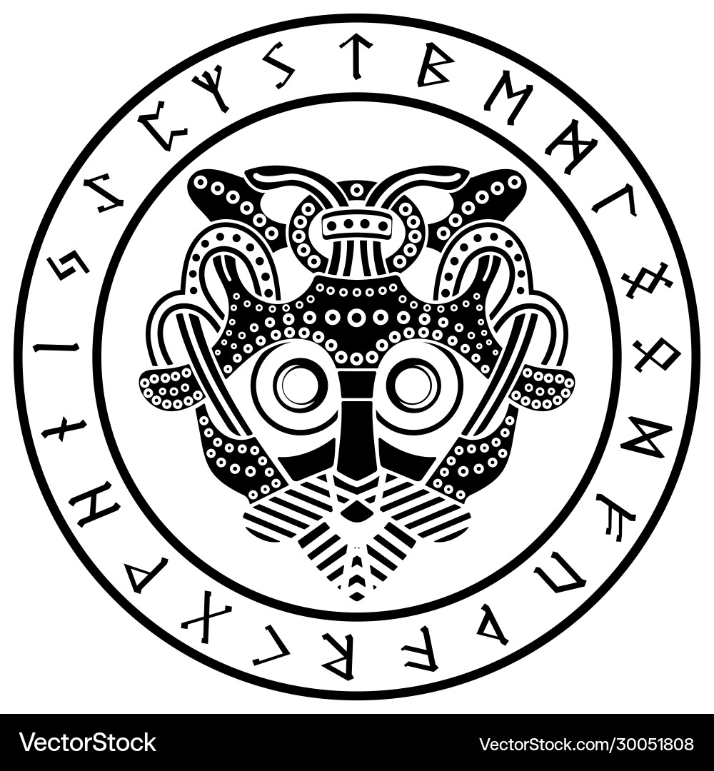 Mask odin the old norse image supreme Mask odin the old norse image supreme vector image