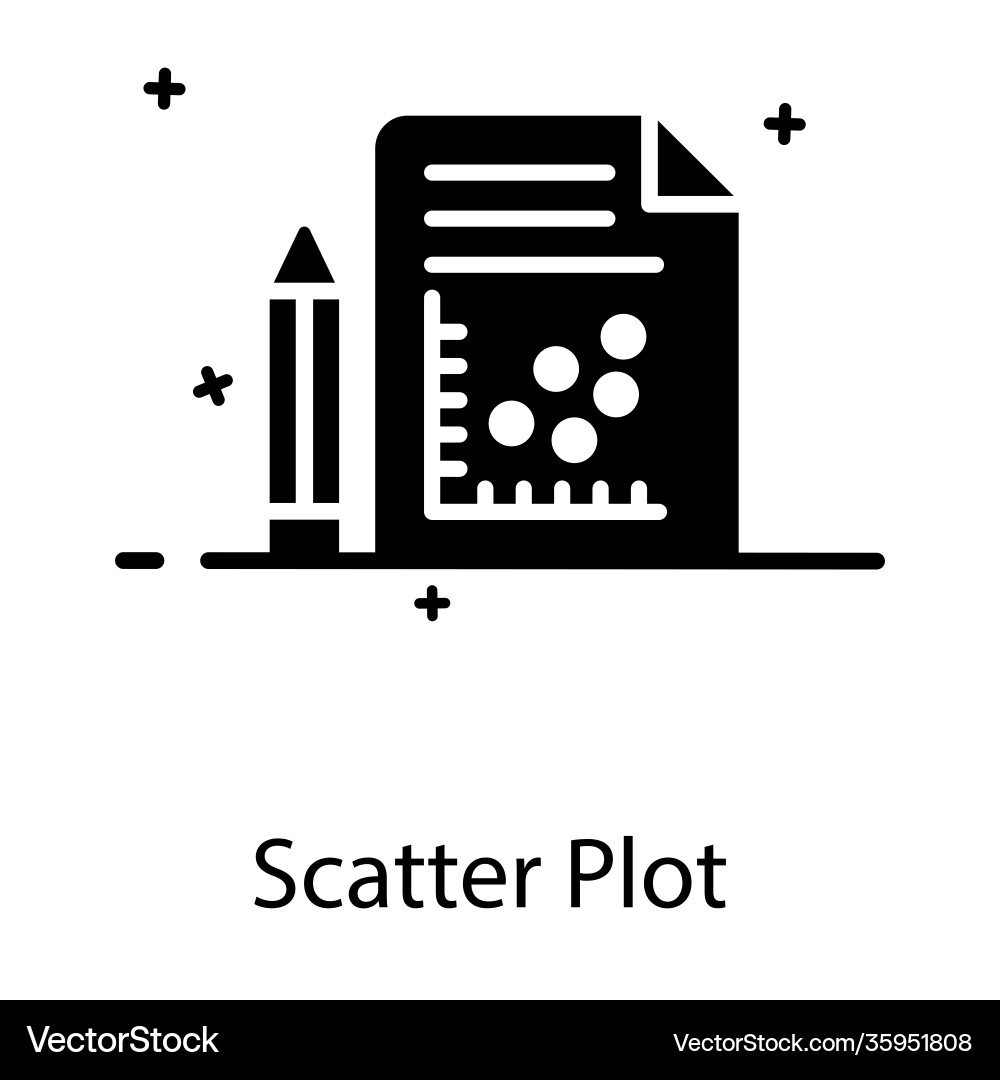 Scatter plot Vector Image