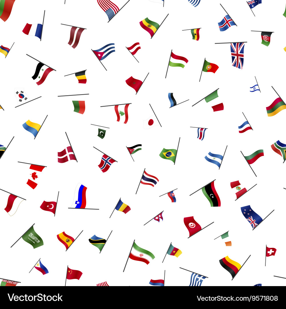Seamless Flag Pattern Vector Image