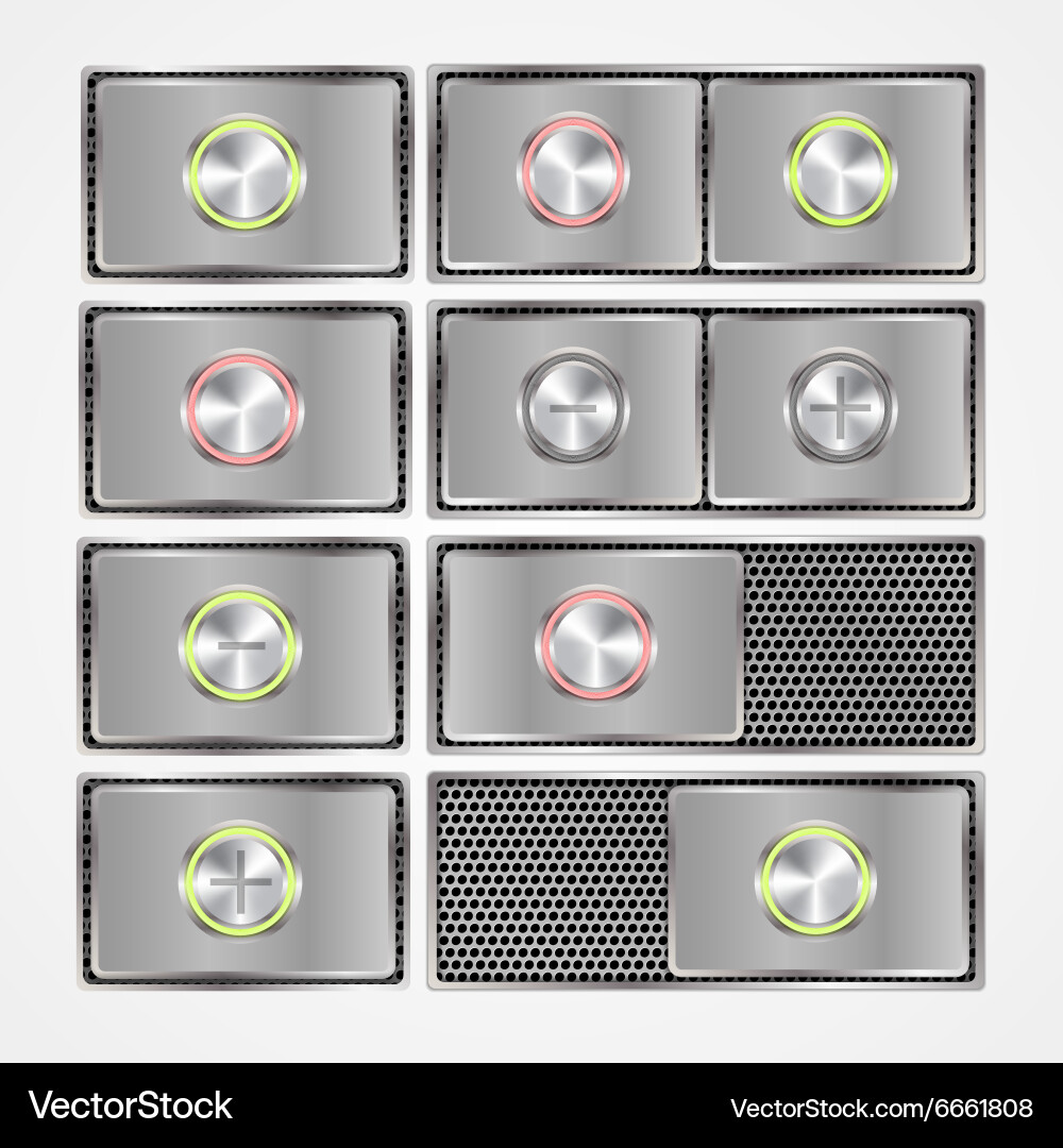 Set of onoff switch buttons vector image
