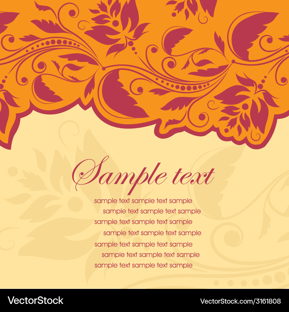 Template frame abstract background vector image