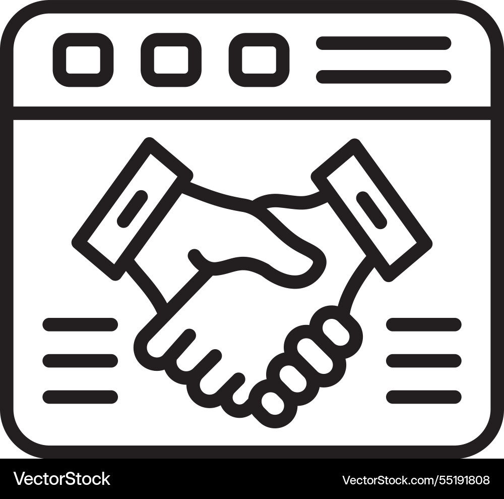 Web line icon design Vector Image