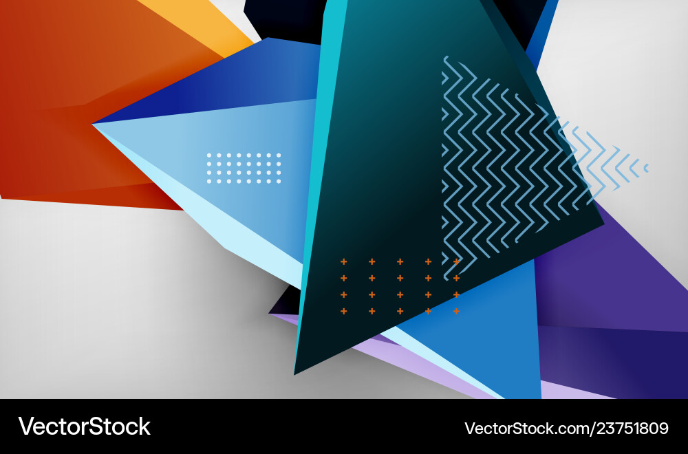 Abstract color triangles geometric background Abstract color triangles geometric background vector image