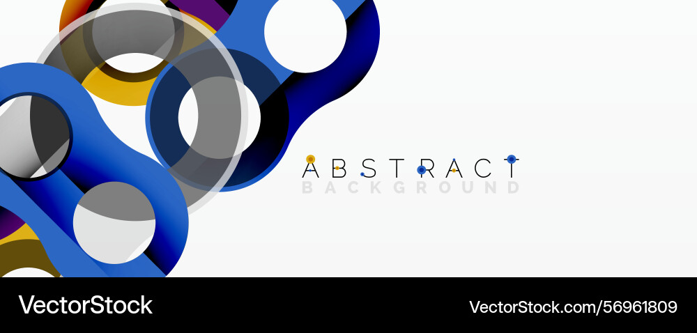 Abstract design features overlapping colorful Abstract design features overlapping colorful vector image