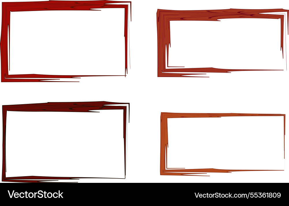 Brown red abstract rectangle irregular shape Brown red abstract rectangle irregular shape Vector Image