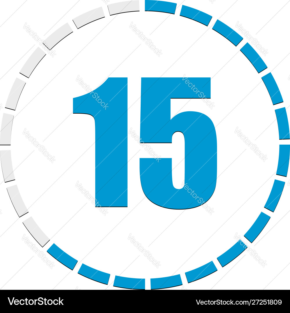 Circular chart graph progress completion step vector image