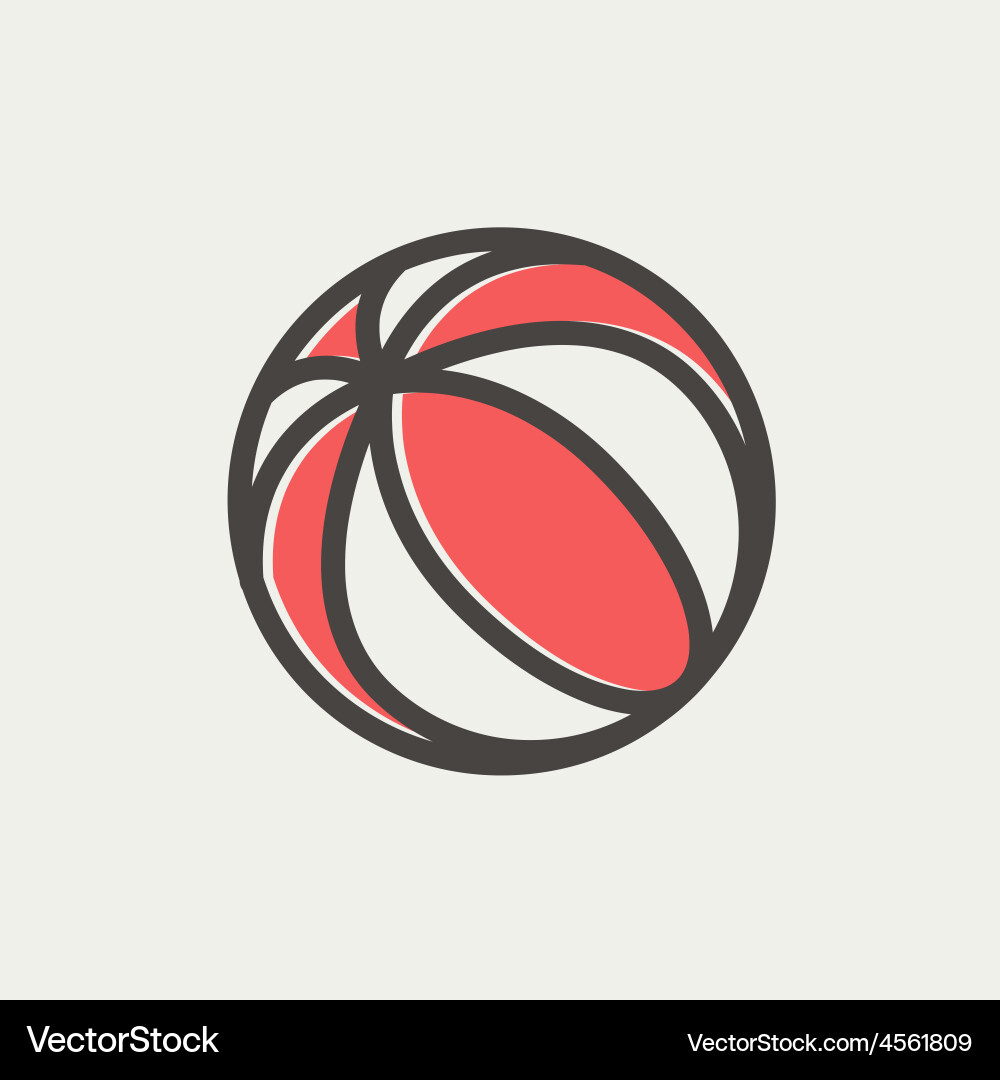Colorful Beach Ball Icon Vector Image
