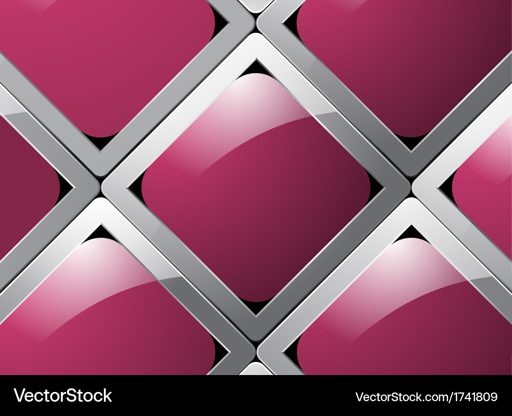 Glossy square abstract background vector image
