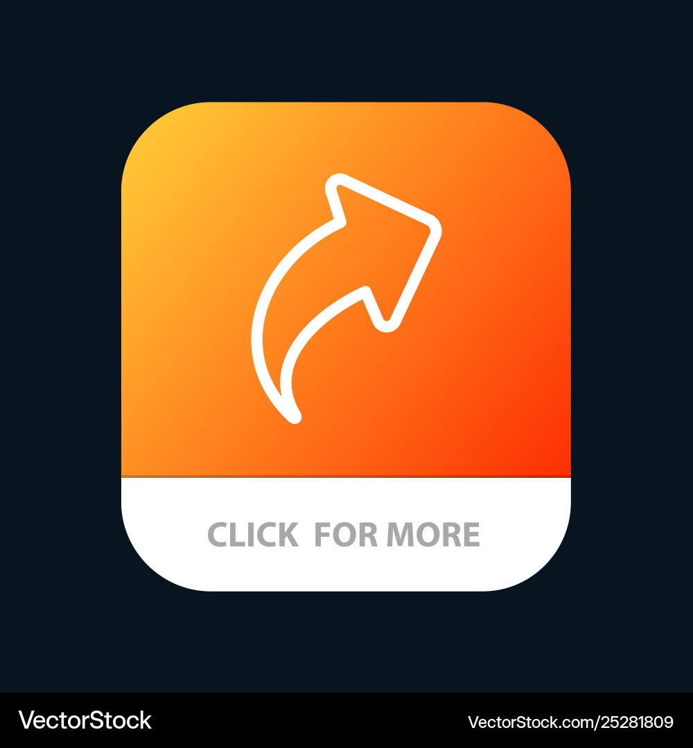 Pfeil nach oben richtige mobile App-Taste Android und ios Pfeil nach oben richtige mobile App-Taste Android und ios vektorbild