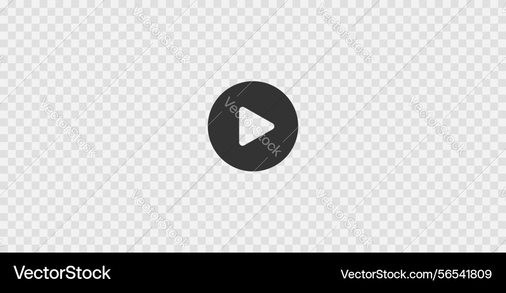 Play button on transparent background texture Vector Image