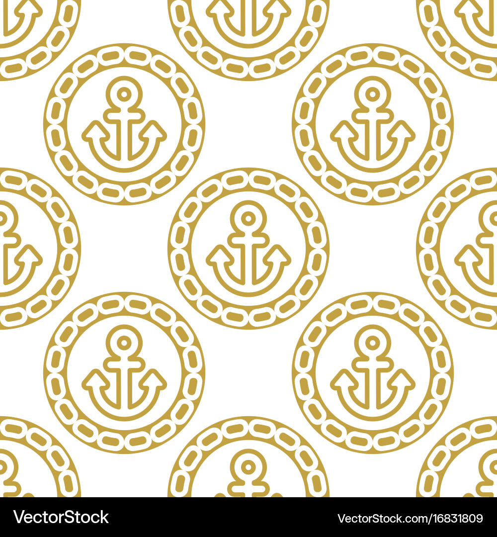 Seamless pattern with anchors ongoing backgrounds Vector Image