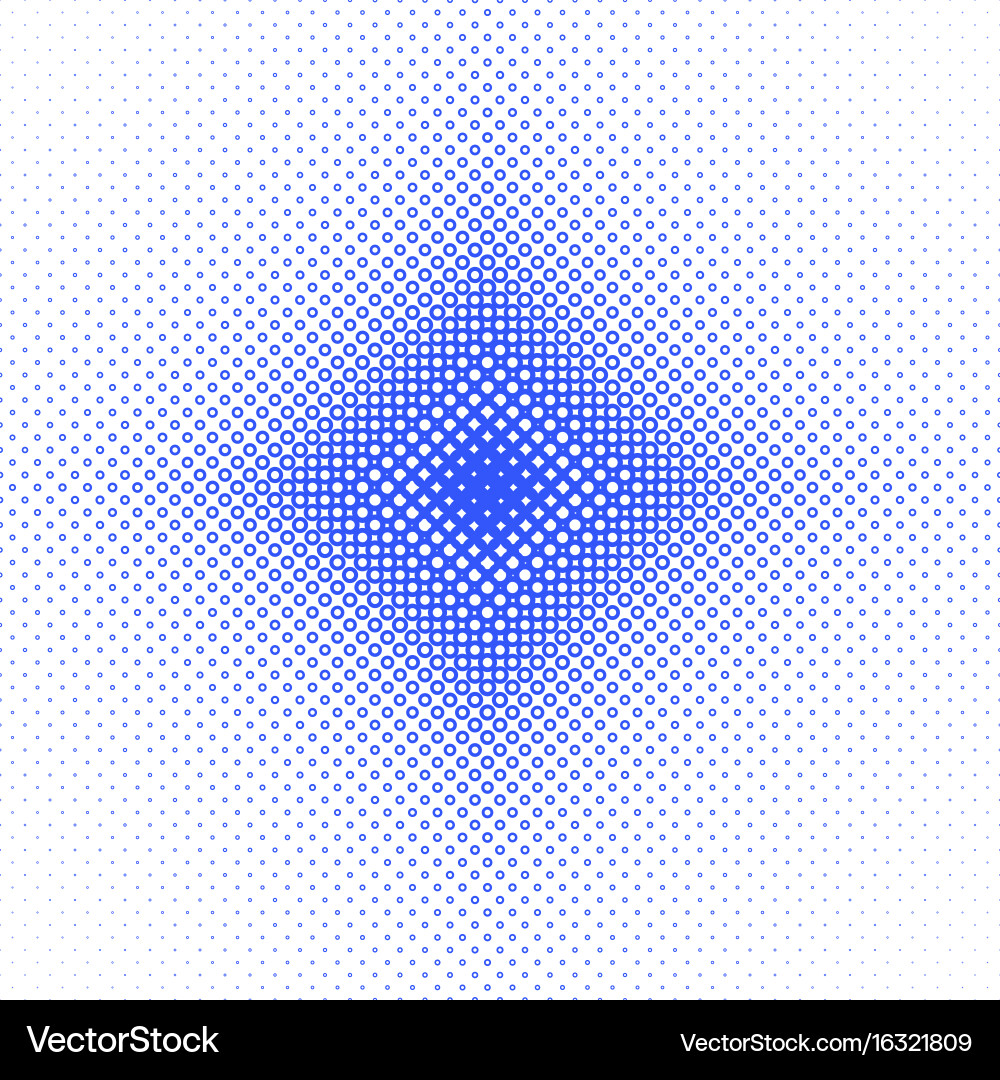 Symmetrical halftone circle pattern background vector image