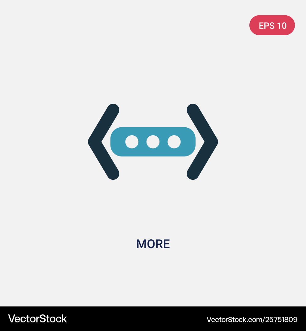 Two color more icon from user interface concept vector image