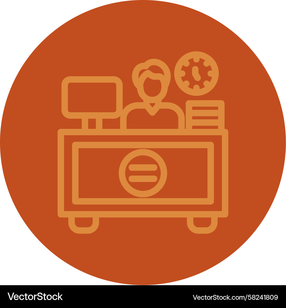 Workload Line Multi-Color Vector Image
