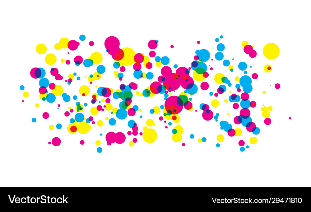 Abstract Metaball Color Splash vector image