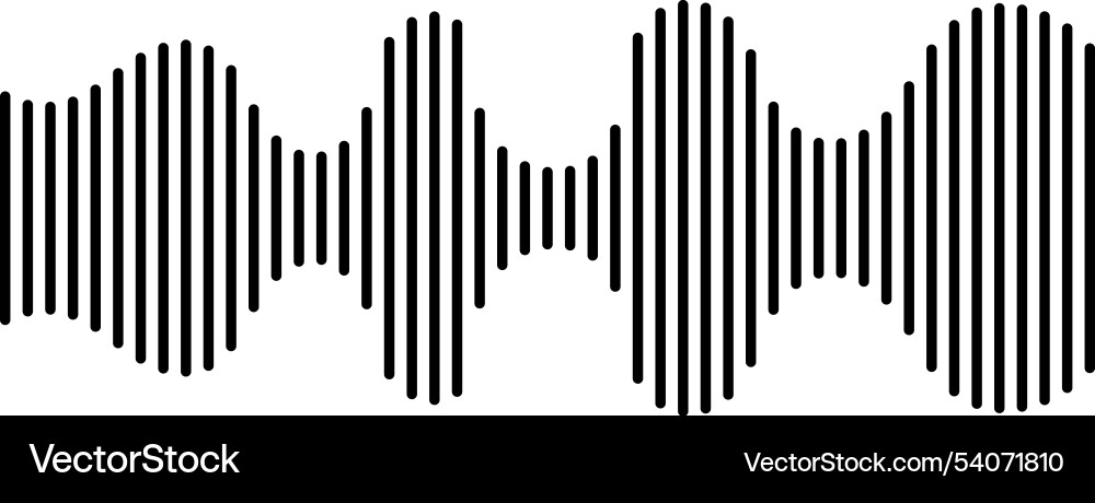 Abstract sound wave with vertical Abstract sound wave with vertical vector image