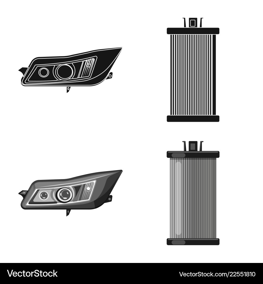 Auto and part icon vector image