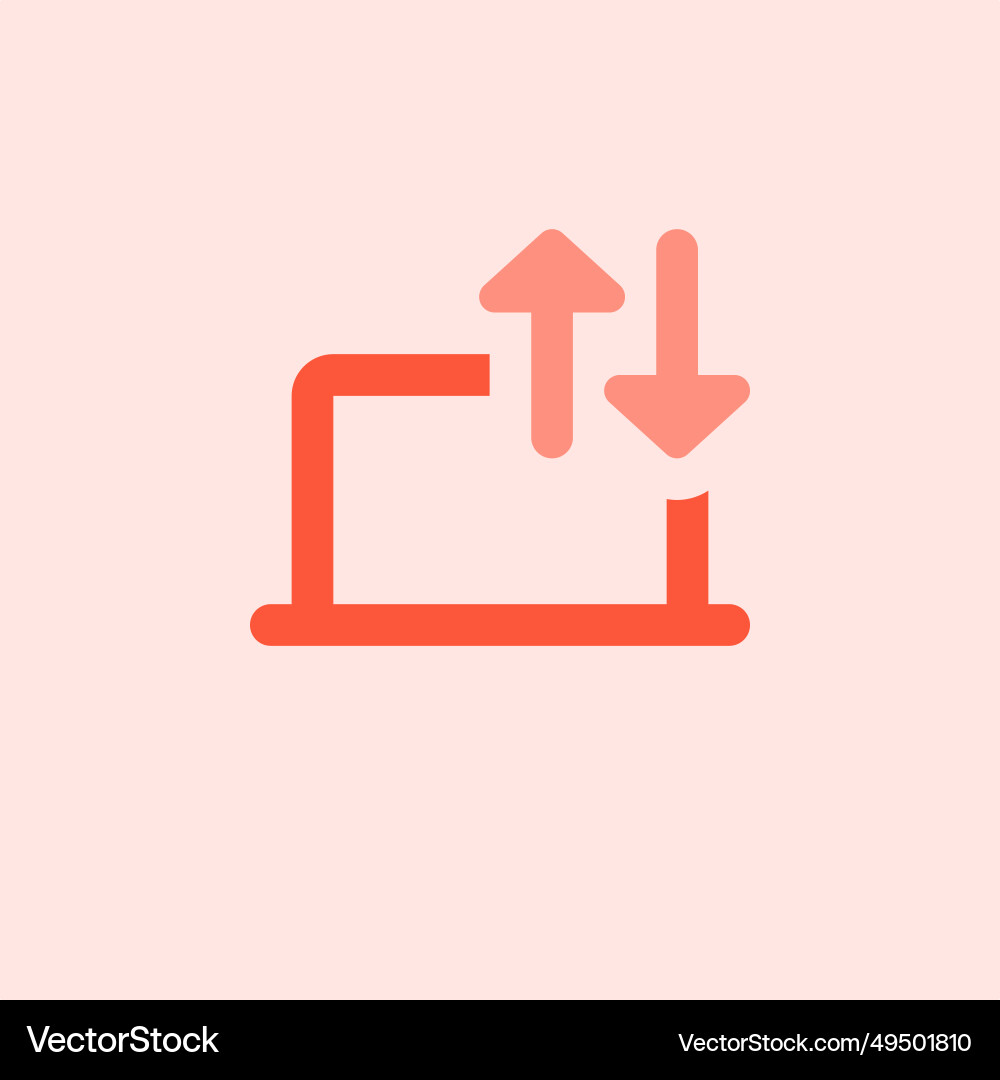 Copying or transferring files between computers vector image