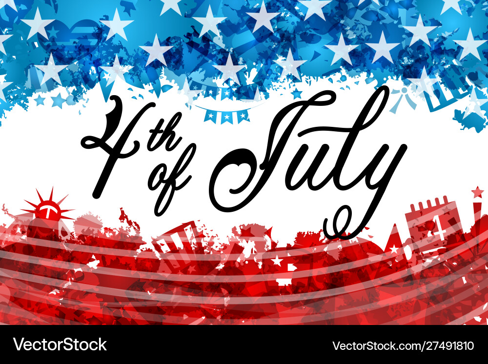 Fourth of July Celebration Vector Image