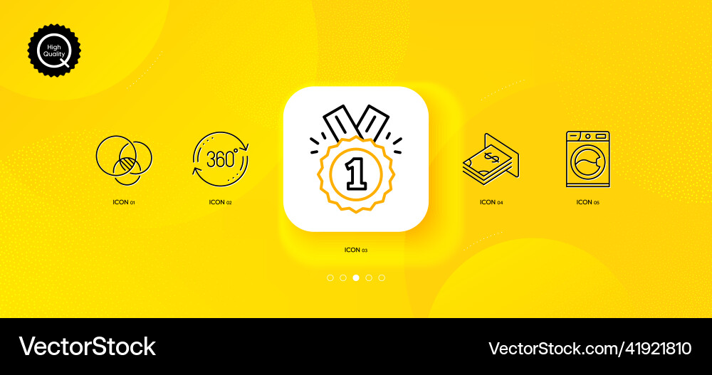 Full rotation euler diagram and approved minimal vector image