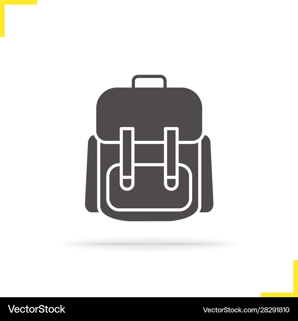 Schulrucksack Icon Schulrucksack Icon vektorbild
