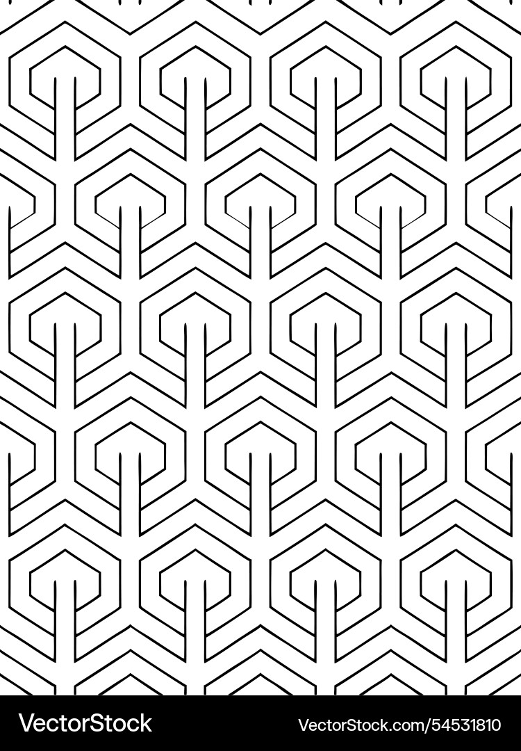 Seamless abstract line pattern for textiles Vector Image