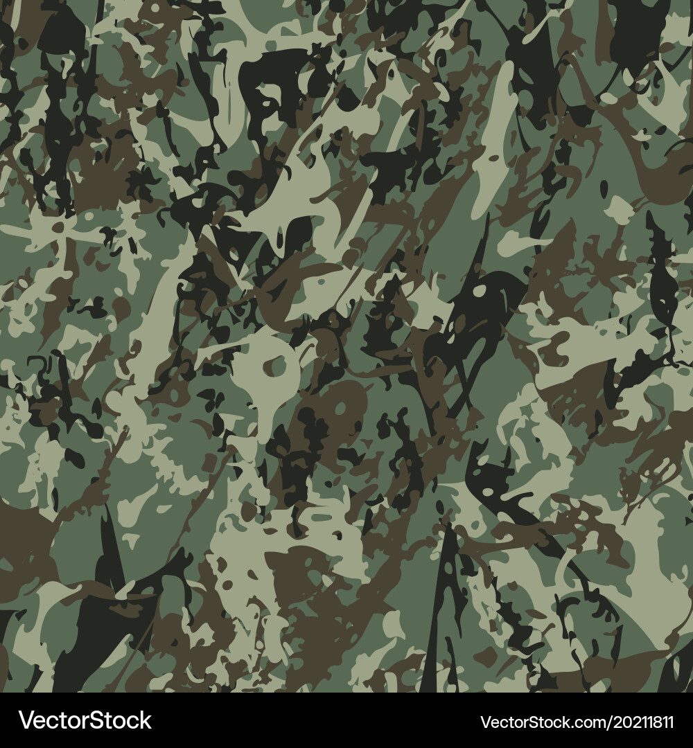 Abstract Camo Splash Pattern vector image