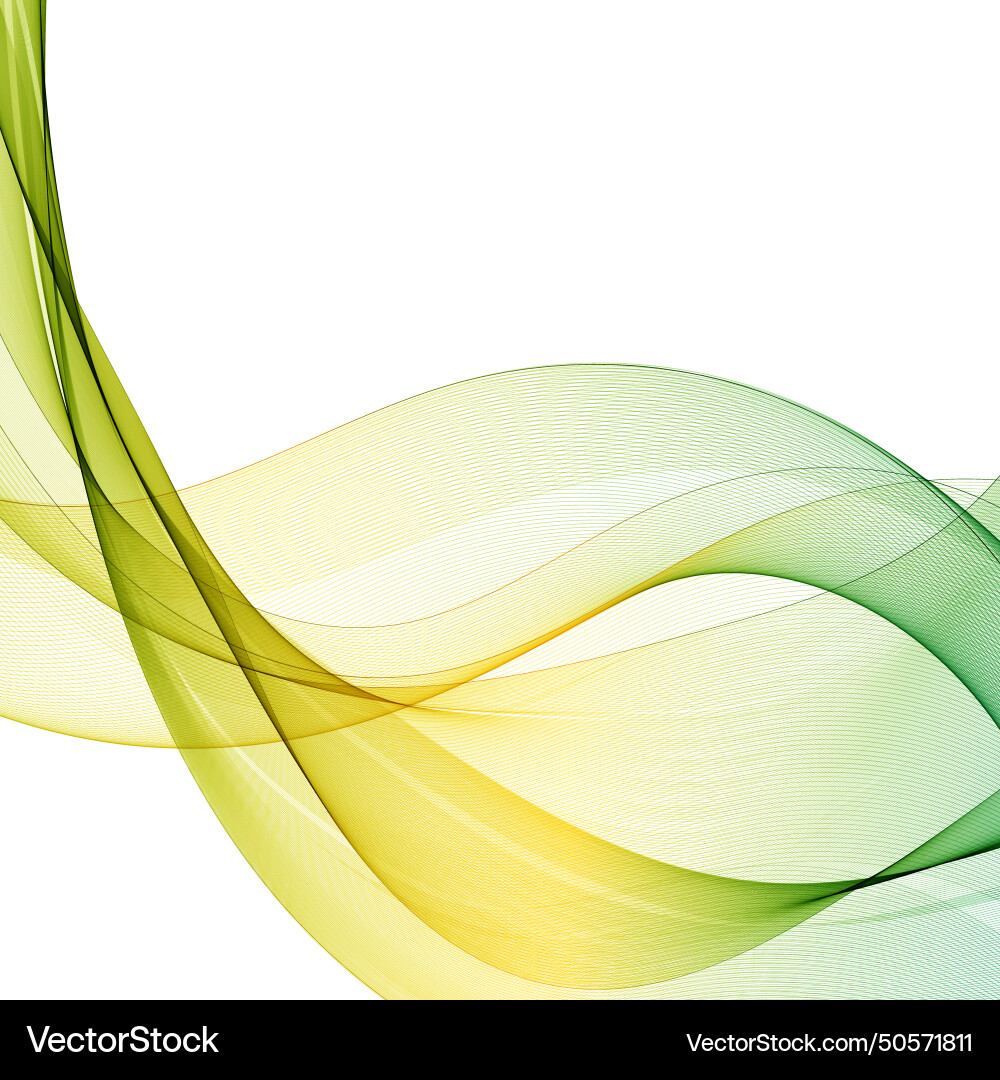 Abstract color wave isolated on white background Vector Image