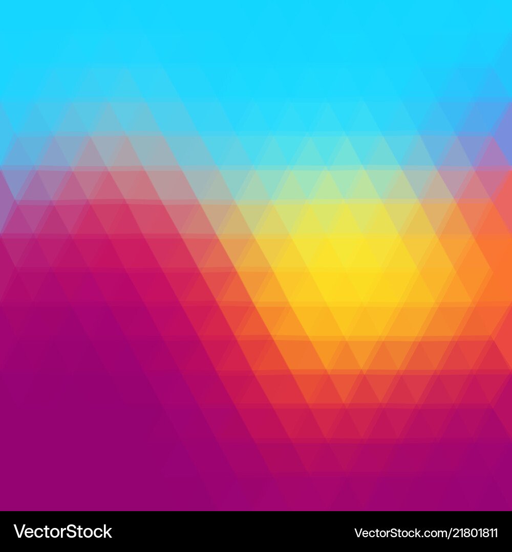 Abstract colorful background with triangles vector image