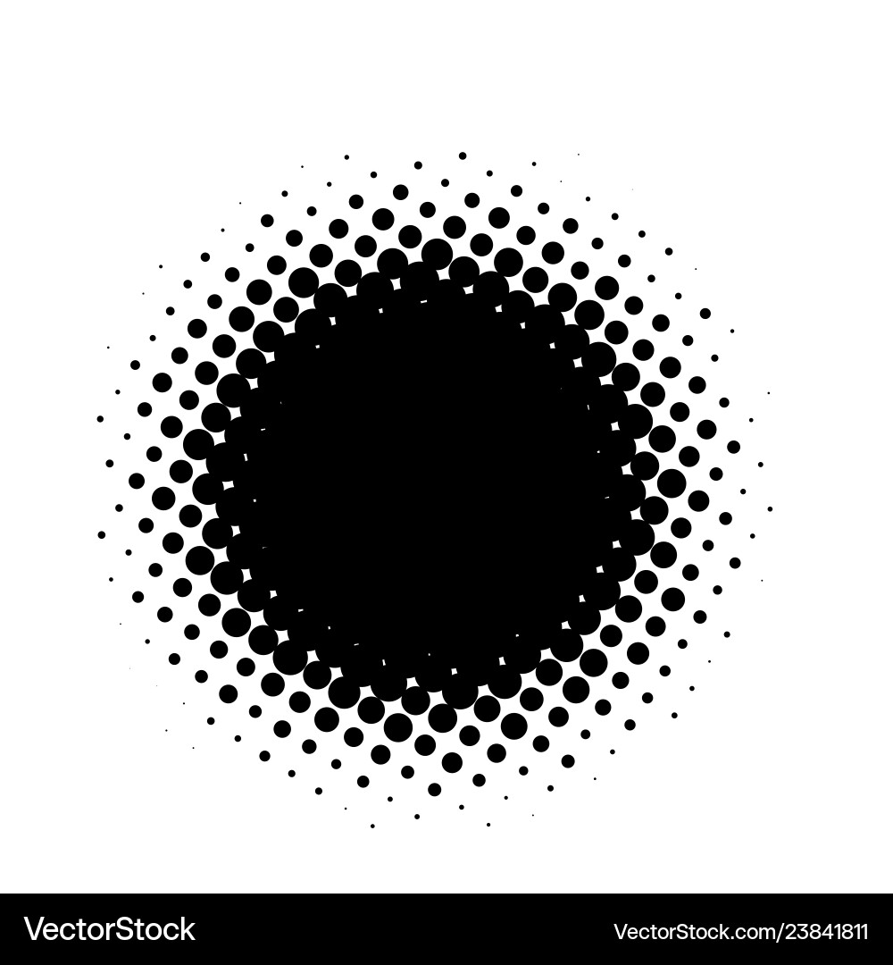 Abstract halftone design element black Abstract halftone design element black vector image