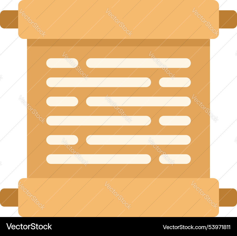 Ancient scroll showing important writing Ancient scroll showing important writing vector image