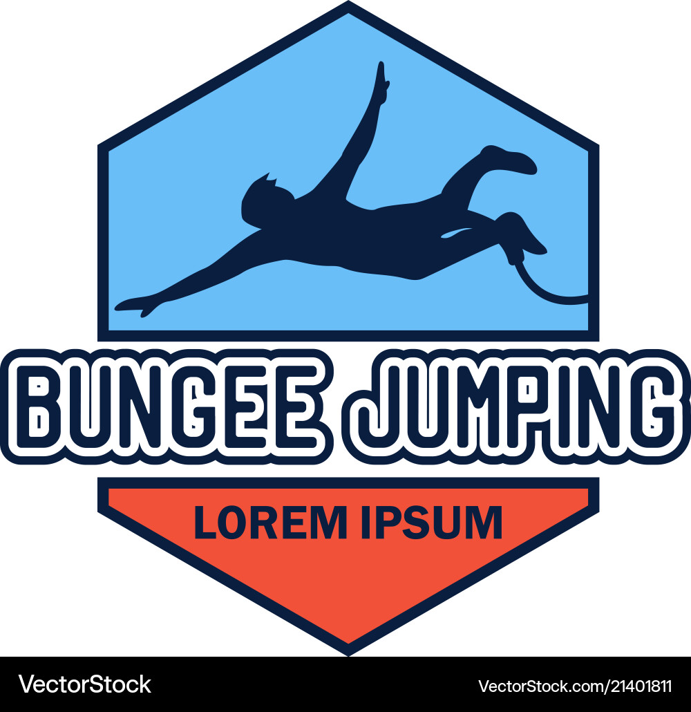 Bungee Springlogo mit Textraum Bungee Springlogo mit Textraum vektorbild