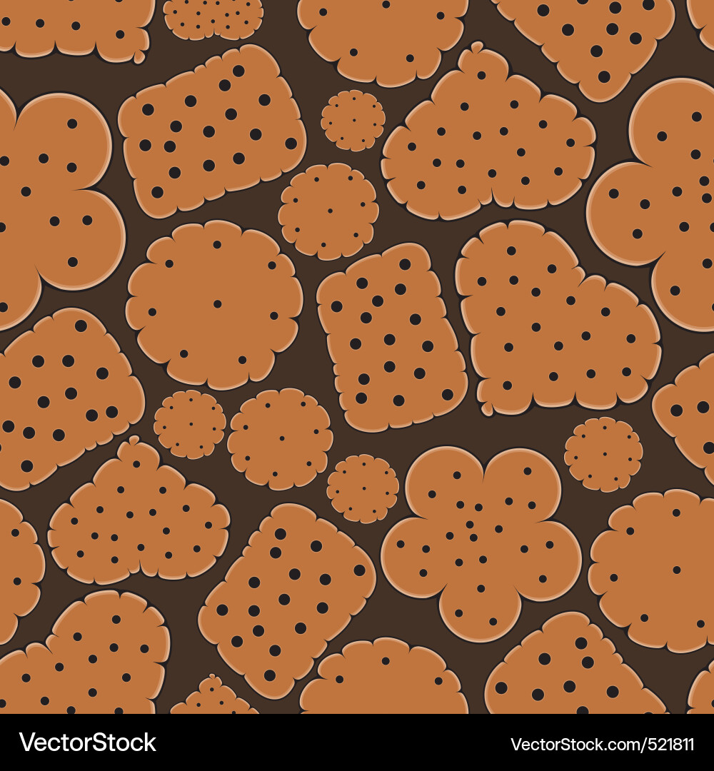Delicious Cookie Pattern Vector Image
