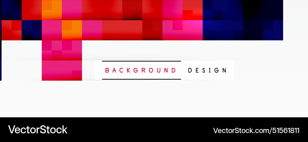 Dynamic colorful squares background Vector Image