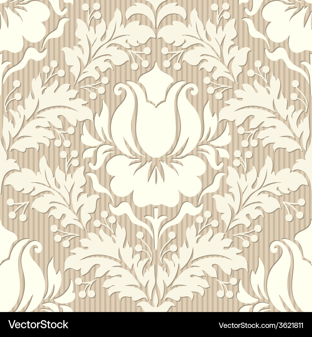 Elegant Damask Pattern vector image