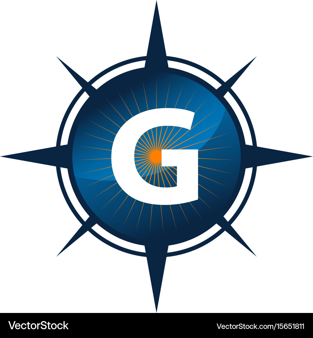 Insights guide initial g vector image