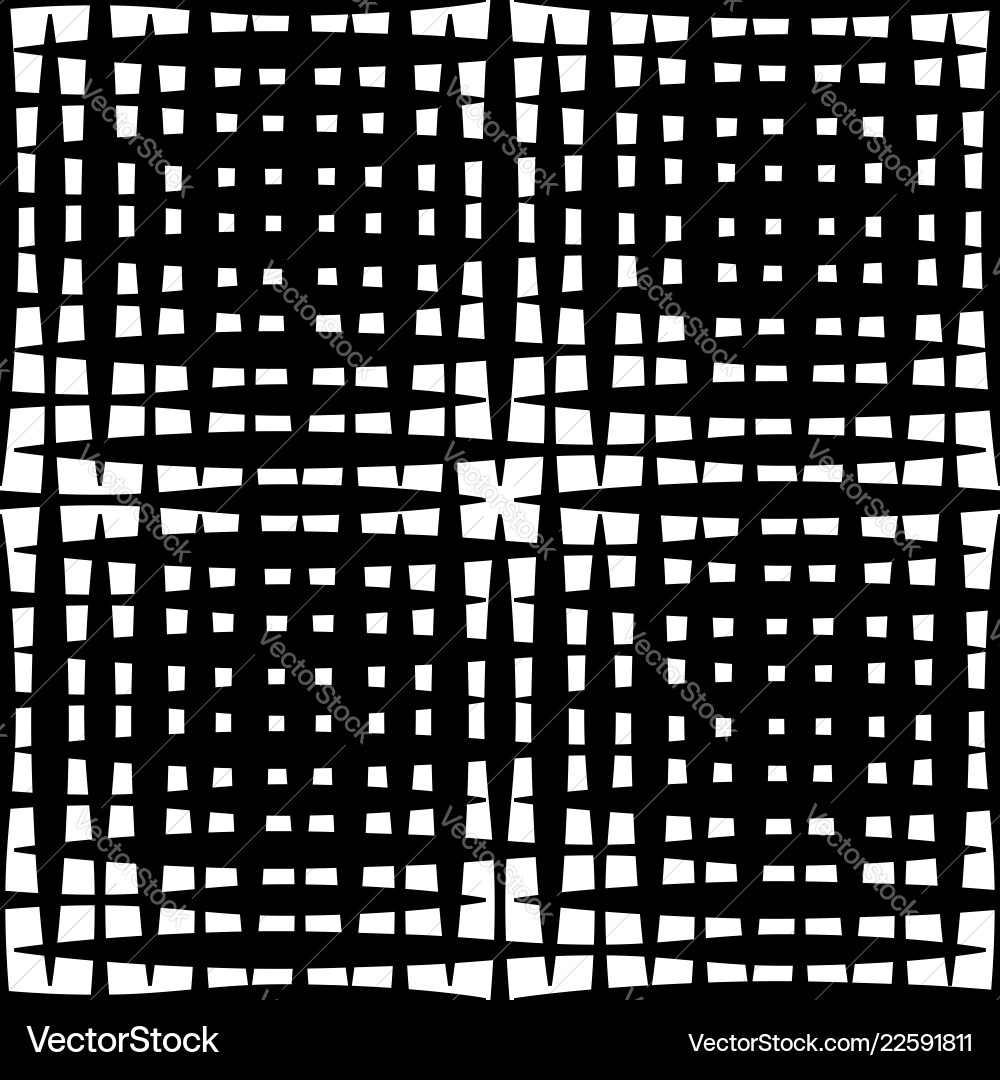 Monochrome grid mesh with irregular lines Monochrome grid mesh with irregular lines vector image