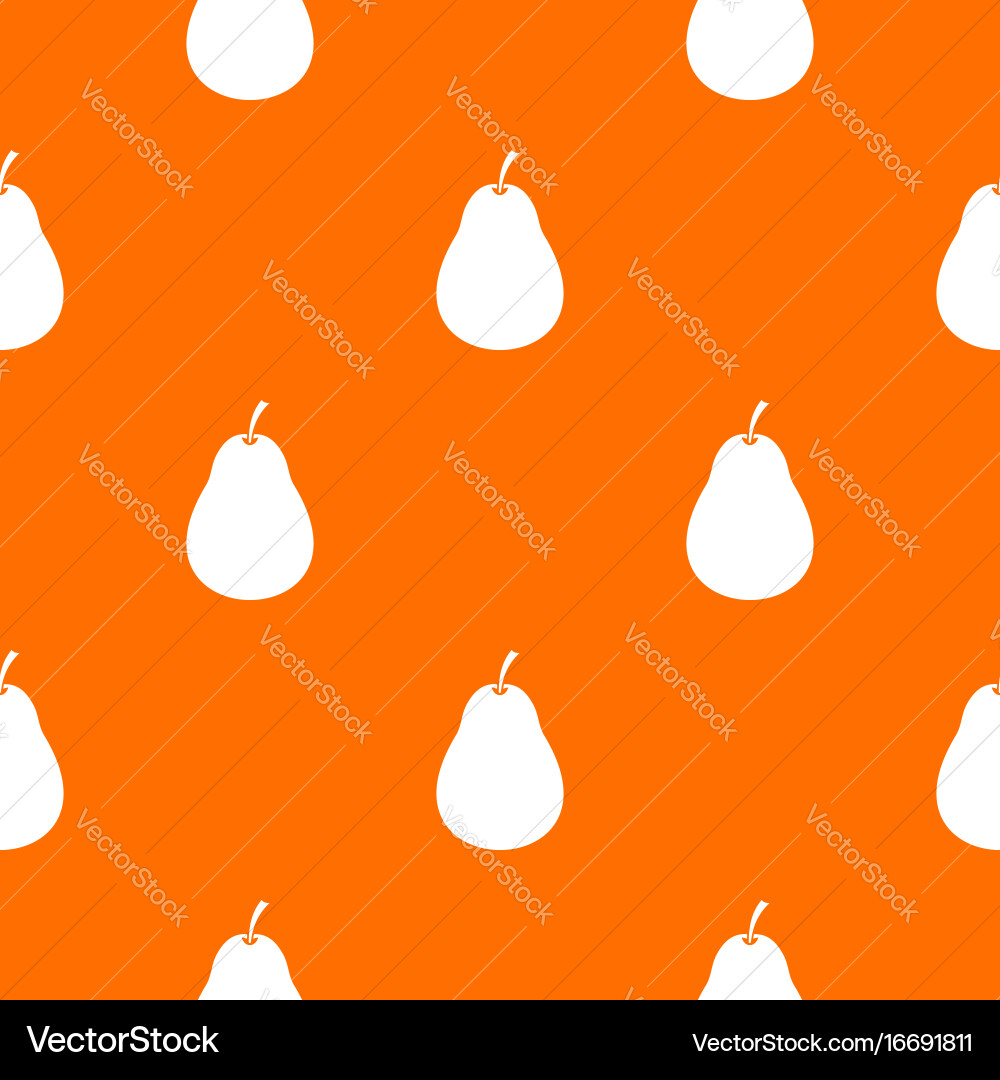 Pear pattern seamless vector image