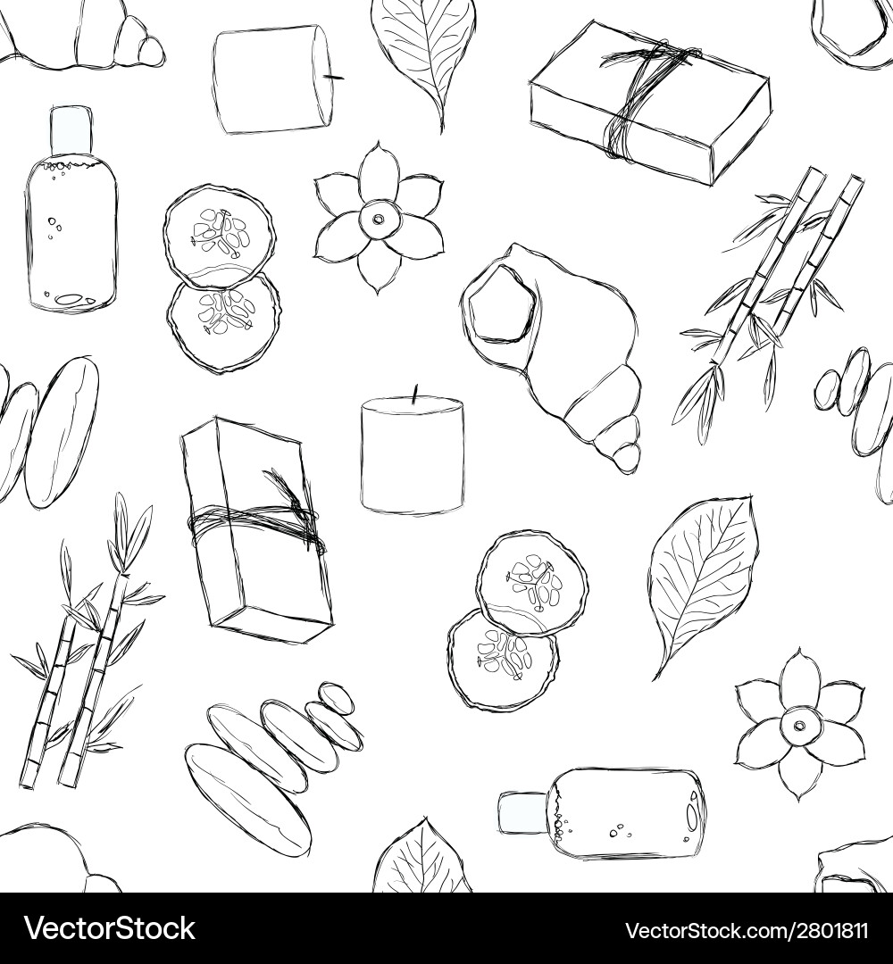 Relaxing Spa Pattern vector image
