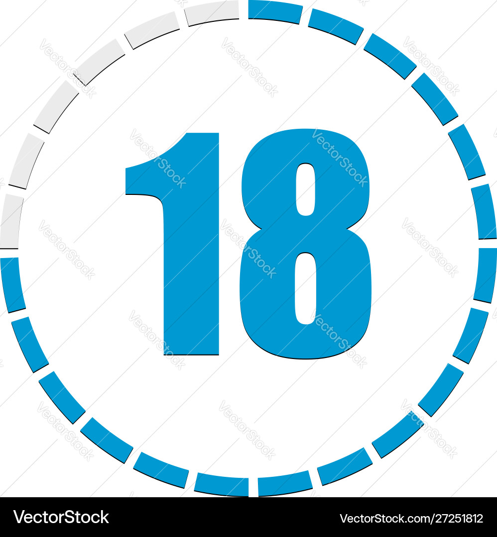 1-24 sectioned indicator circular chart graph 1-24 sectioned indicator circular chart graph vector image