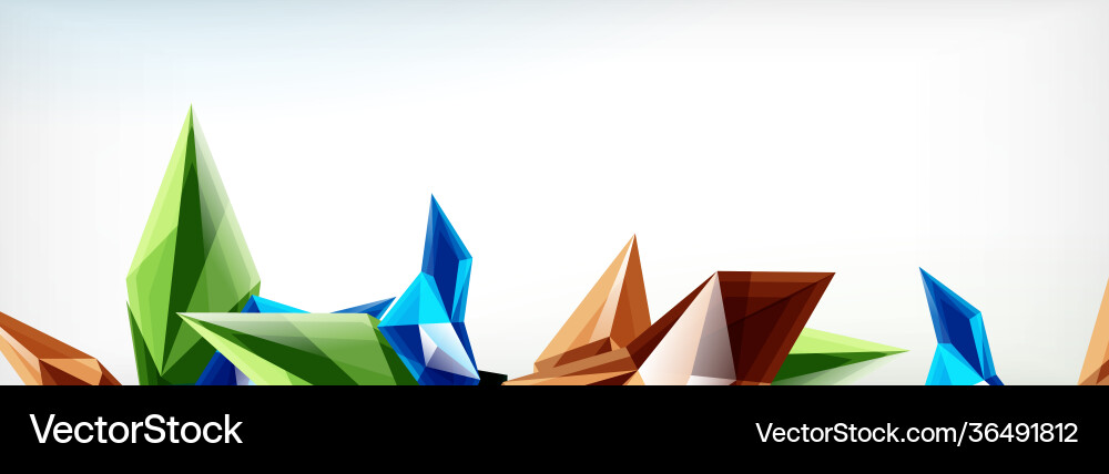 3d triangles and pyramids abstract 3d triangles and pyramids abstract vector image