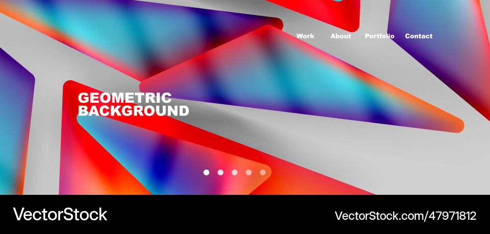 Bright colorful triangular shapes abstract Bright colorful triangular shapes abstract vector image