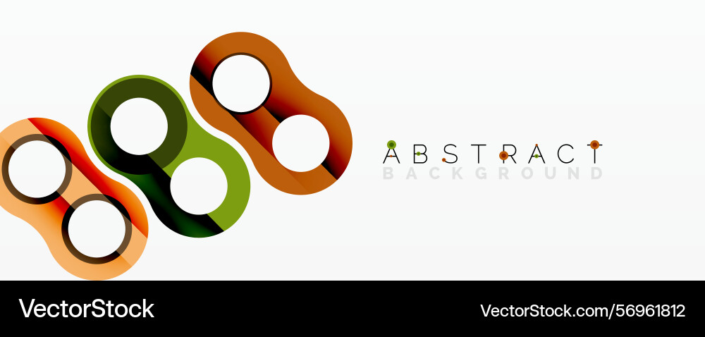 Colorful overlapping circles create modern design Colorful overlapping circles create modern design vector image