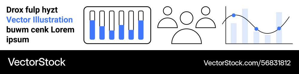 Data analysis with charts team collaboration Data analysis with charts team collaboration vector image