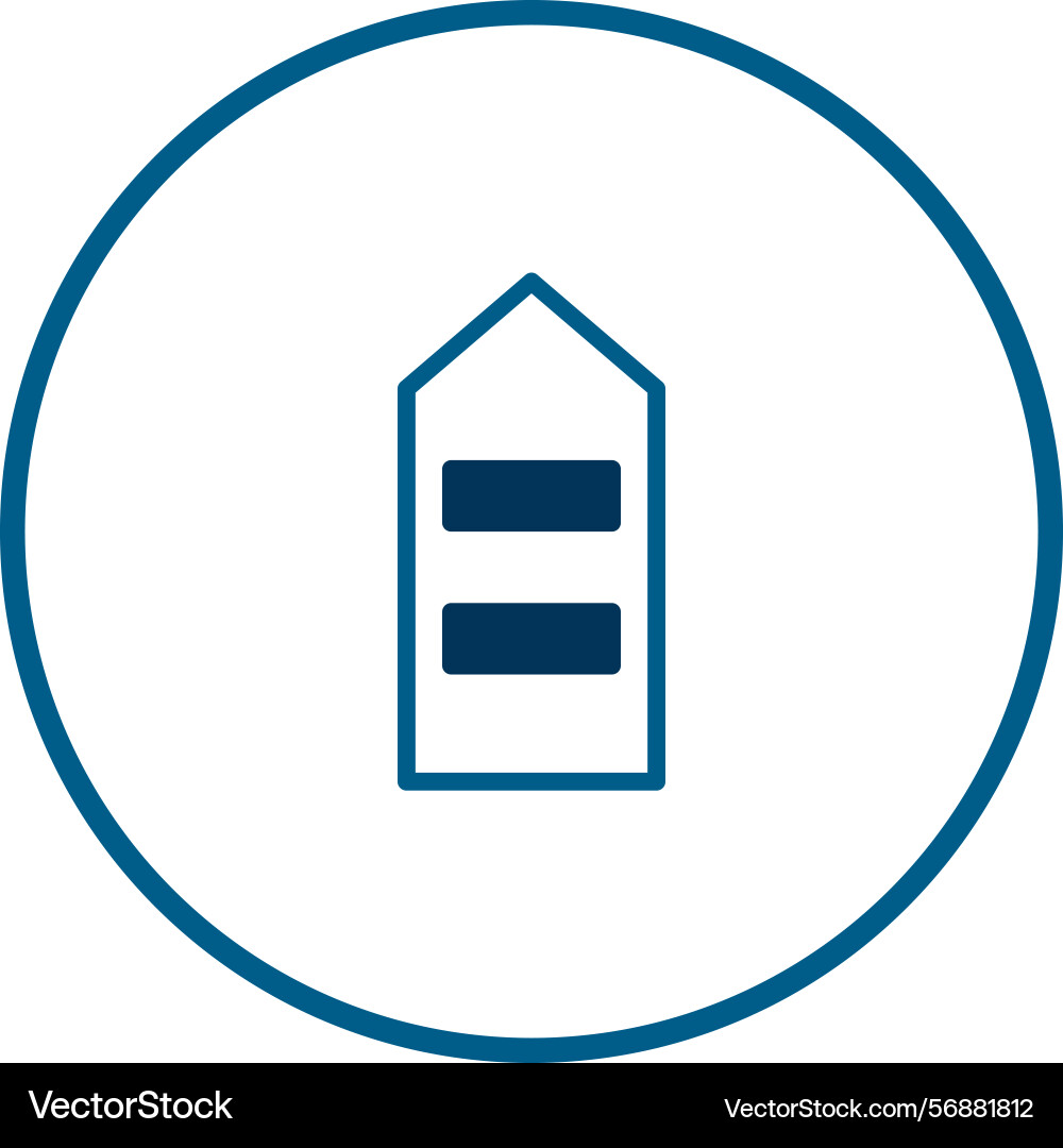 Elegant navigation icon a simple and clear visual vector image