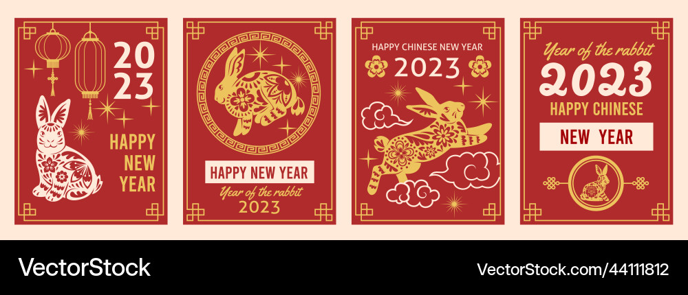Neujahr Kaninchen Poster chinesisch traditionell Neujahr Kaninchen Poster chinesisch traditionell vektorbild
