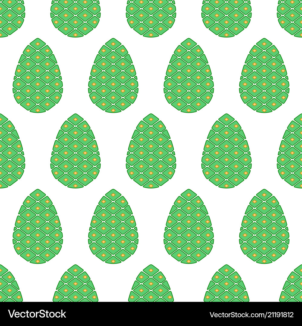Pine cone pattern vector image