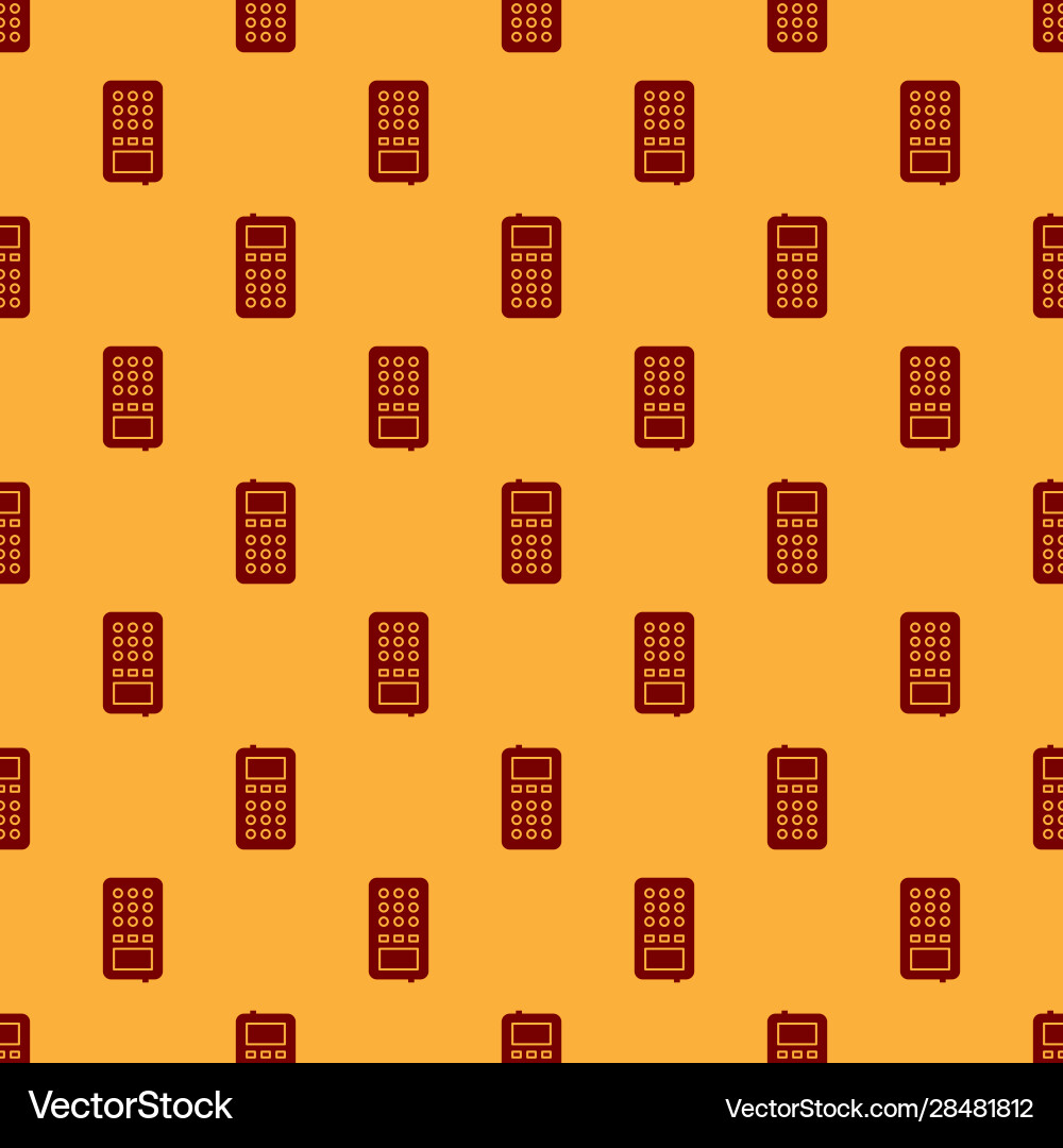 Red remote control icon isolated seamless pattern Red remote control icon isolated seamless pattern vector image