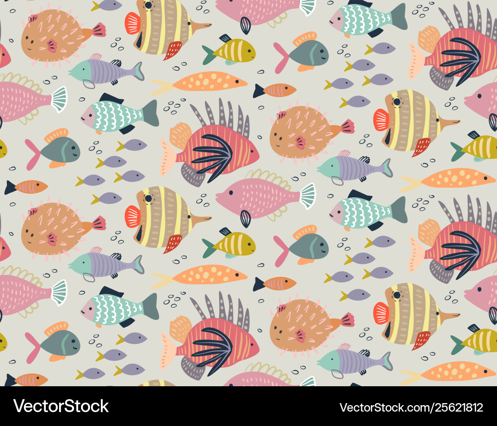 Seamless pattern with different colorful Seamless pattern with different colorful vector image