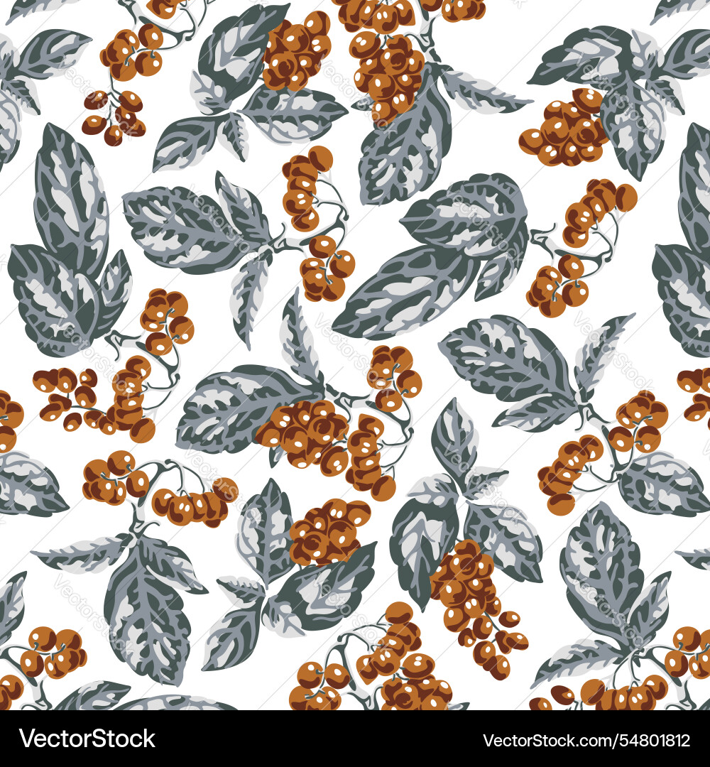 Seamless pattern with grape branches Seamless pattern with grape branches vector image